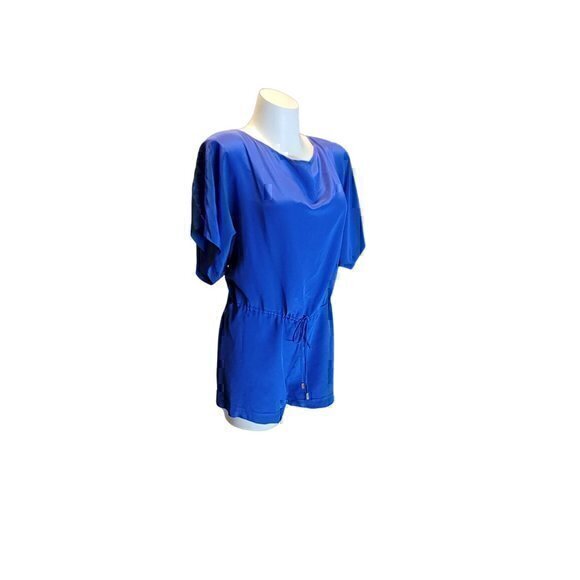 Silk Romper Karina Grimaldi Blue L - Picture 4 of 13